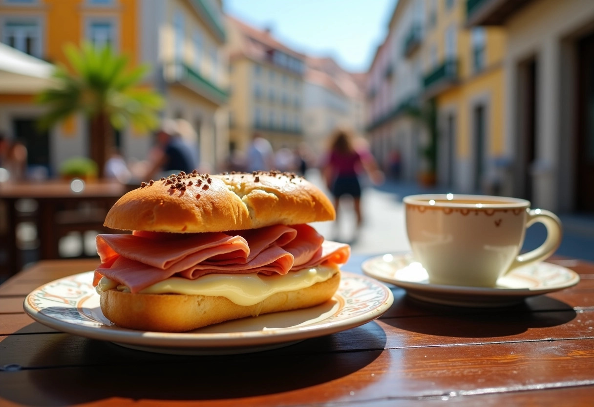 croque-monsieur + porto